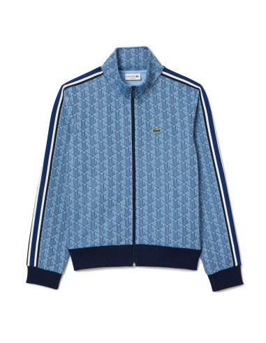 Lacoste Paris Zip-Up Jacquard Track Jacket Light Blue / Blue de votre