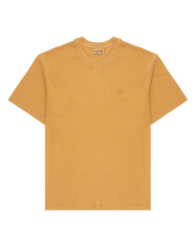 Lacoste Eco Dye T-Shirt Golden Haze le des métaux précieux